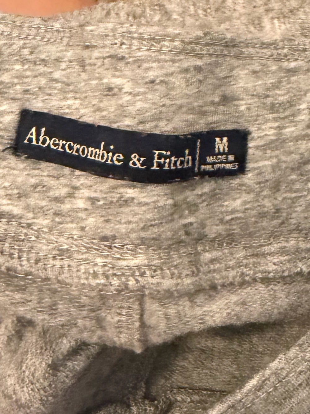 Abercrombie & Fitch women’s Heather Gray Jogger Sweatpants - Picture 3 of 3